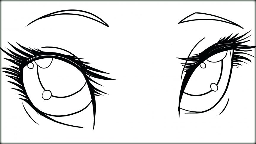 Coloring Pages Of Anime Eyes - Anime Eyes Coloring Pages at