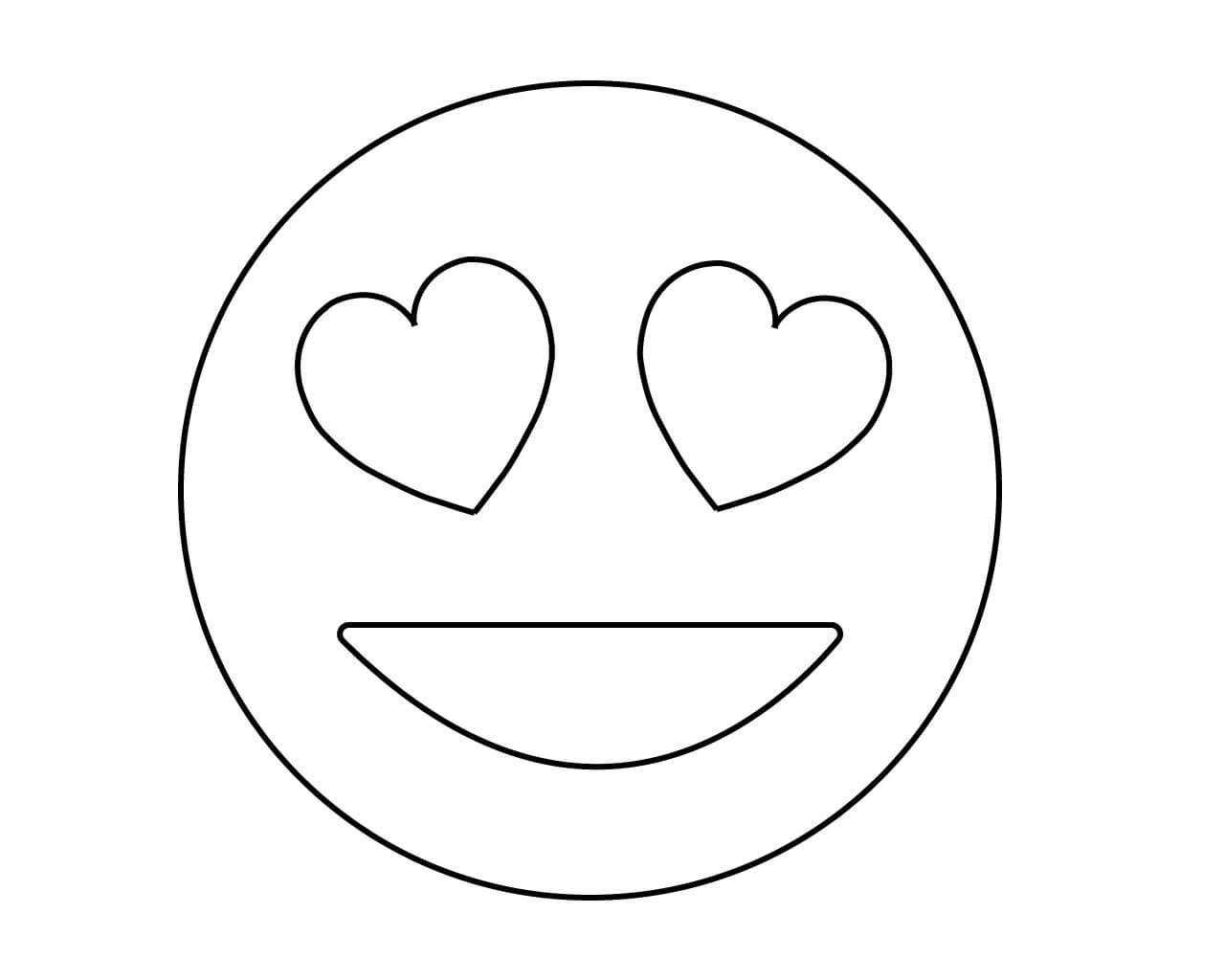 Kissing Emoji Coloring Page Coloring Pages