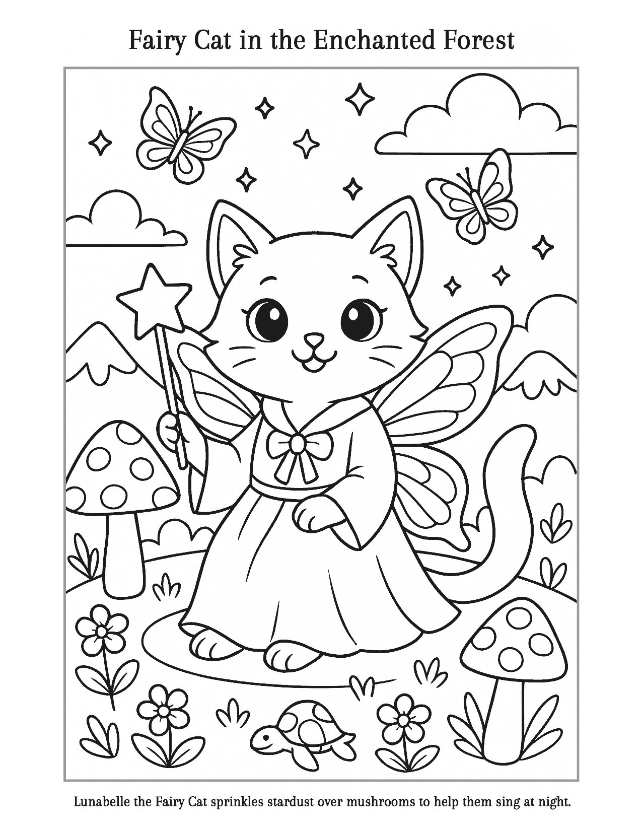 01 Fairy Cat In The Enchanted Forest