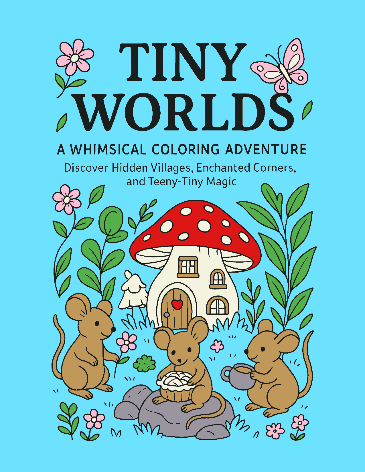 Tinyworlds Coloing Book Cover
