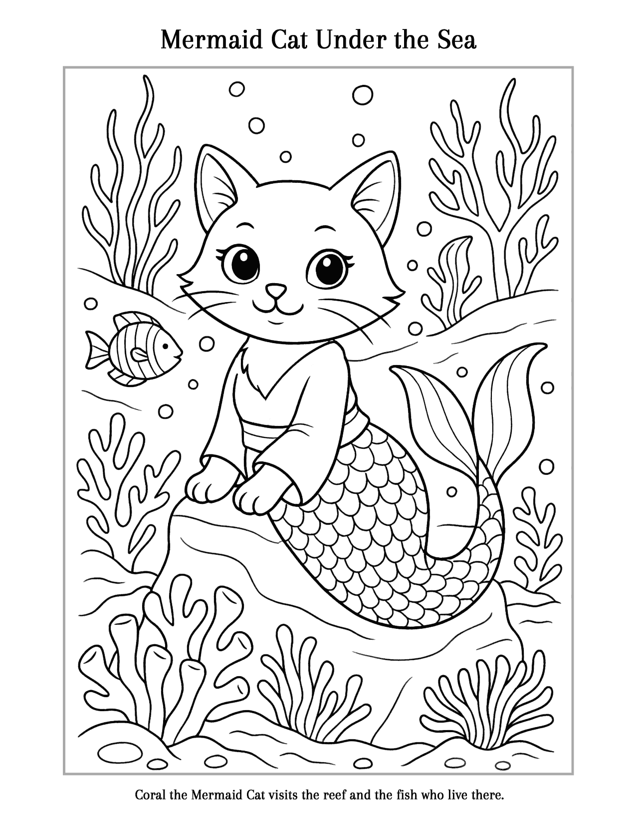 02 Mermaid Cat Under The Sea