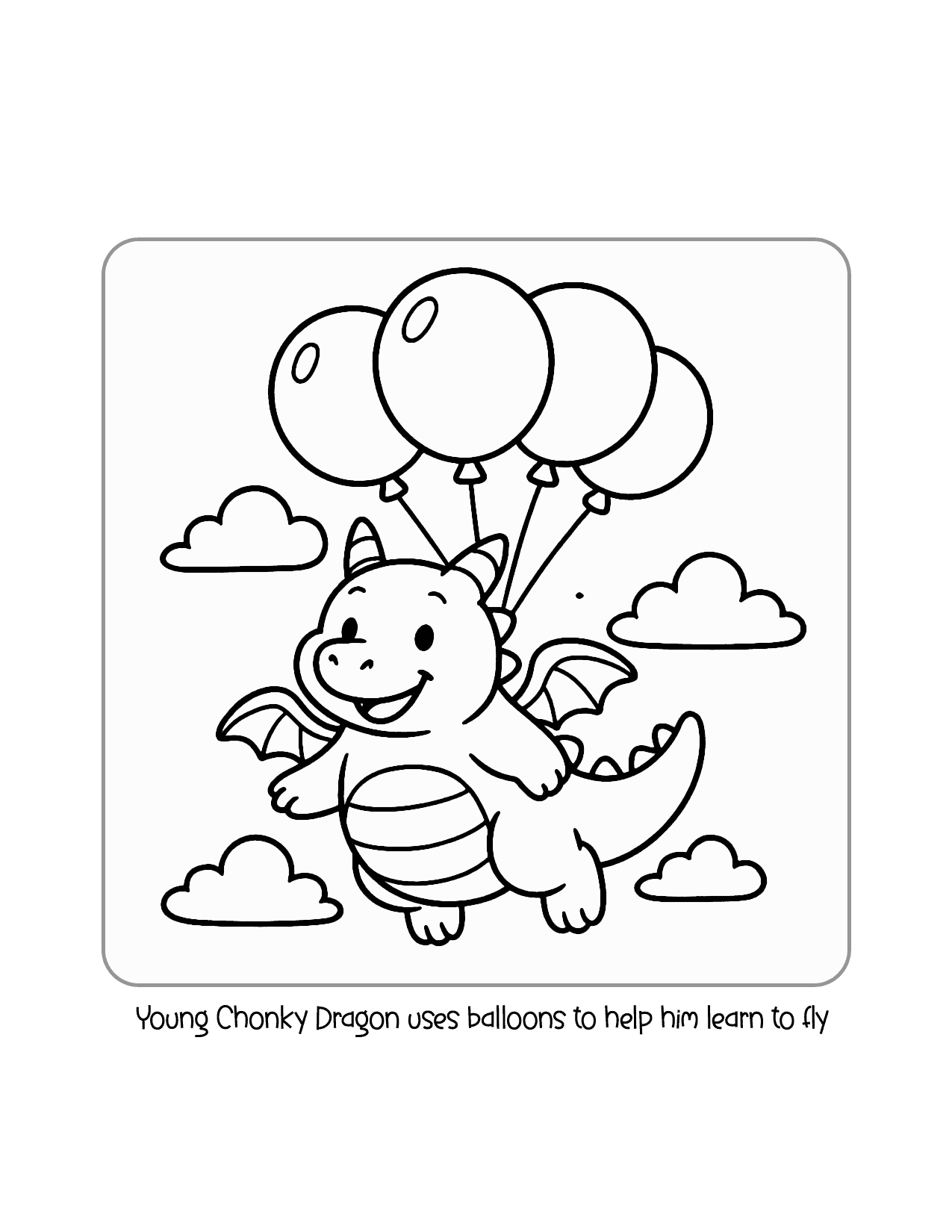 04 Chonky Dragon Uses Balloons To Help Him Fly