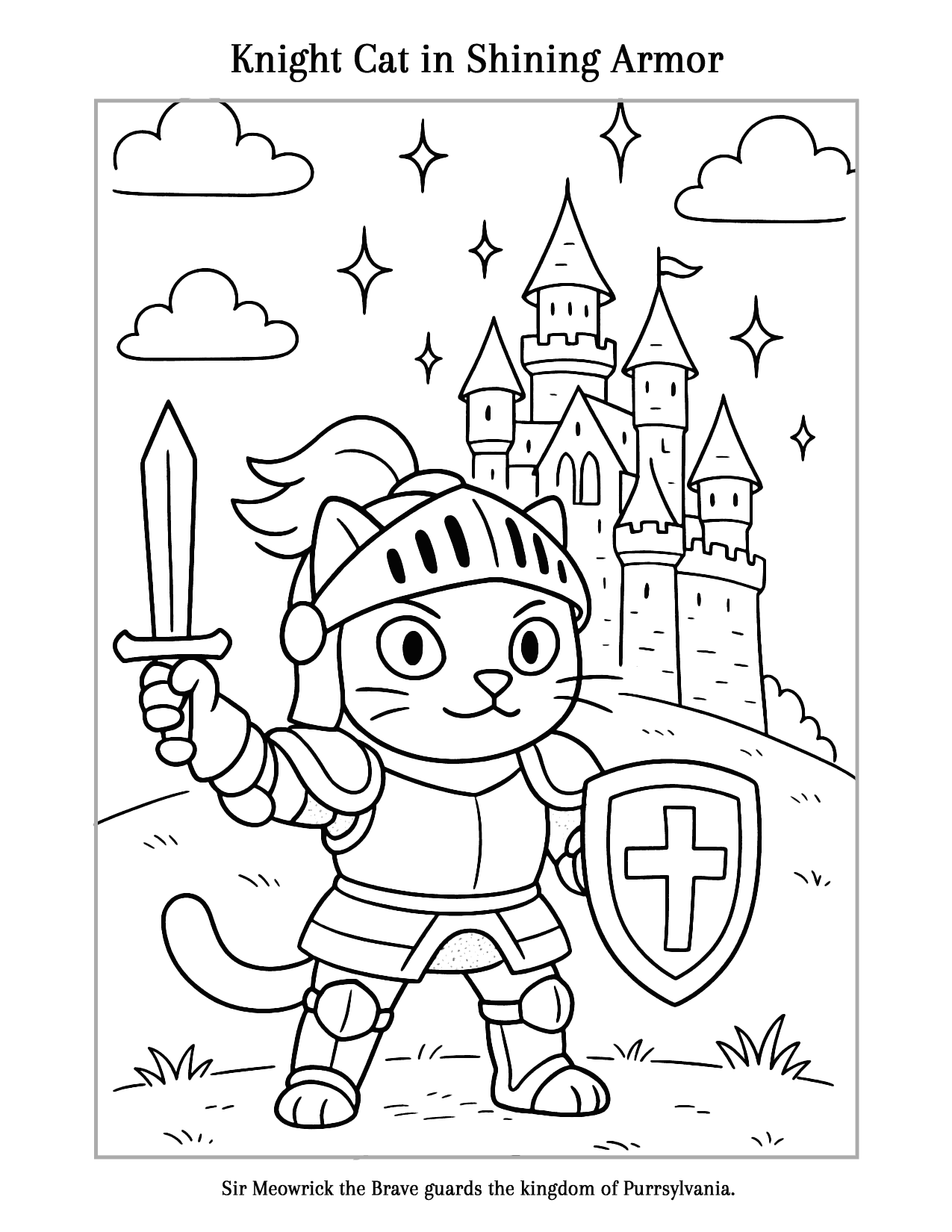 09 Knight Cat In Shining Armor