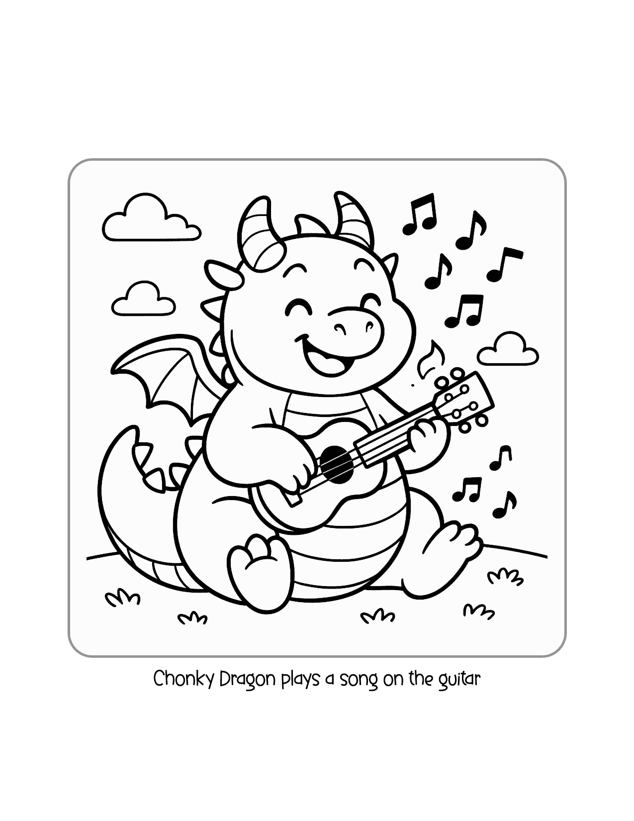 11 Chonky Dragon Plays Guitar