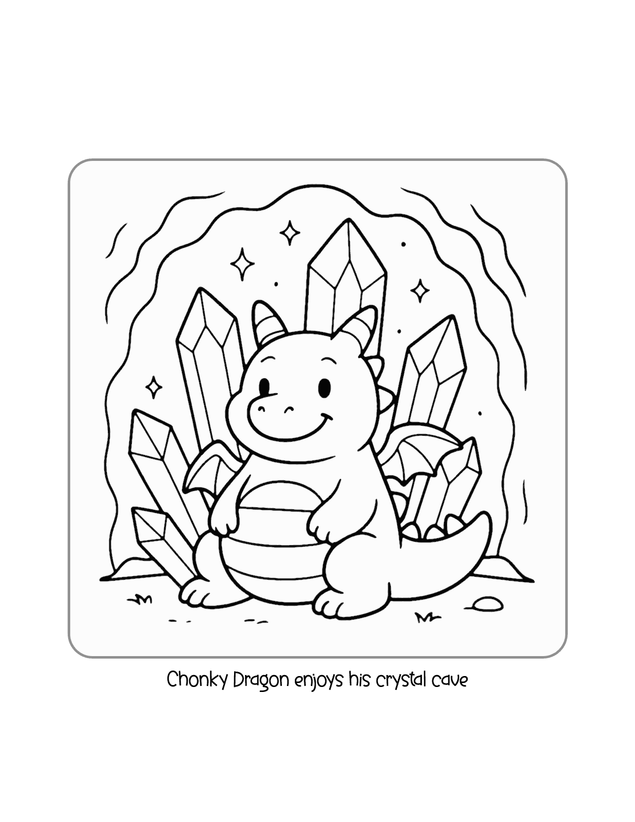 13 Chonky Dragon Enjoys His Crystal Cave