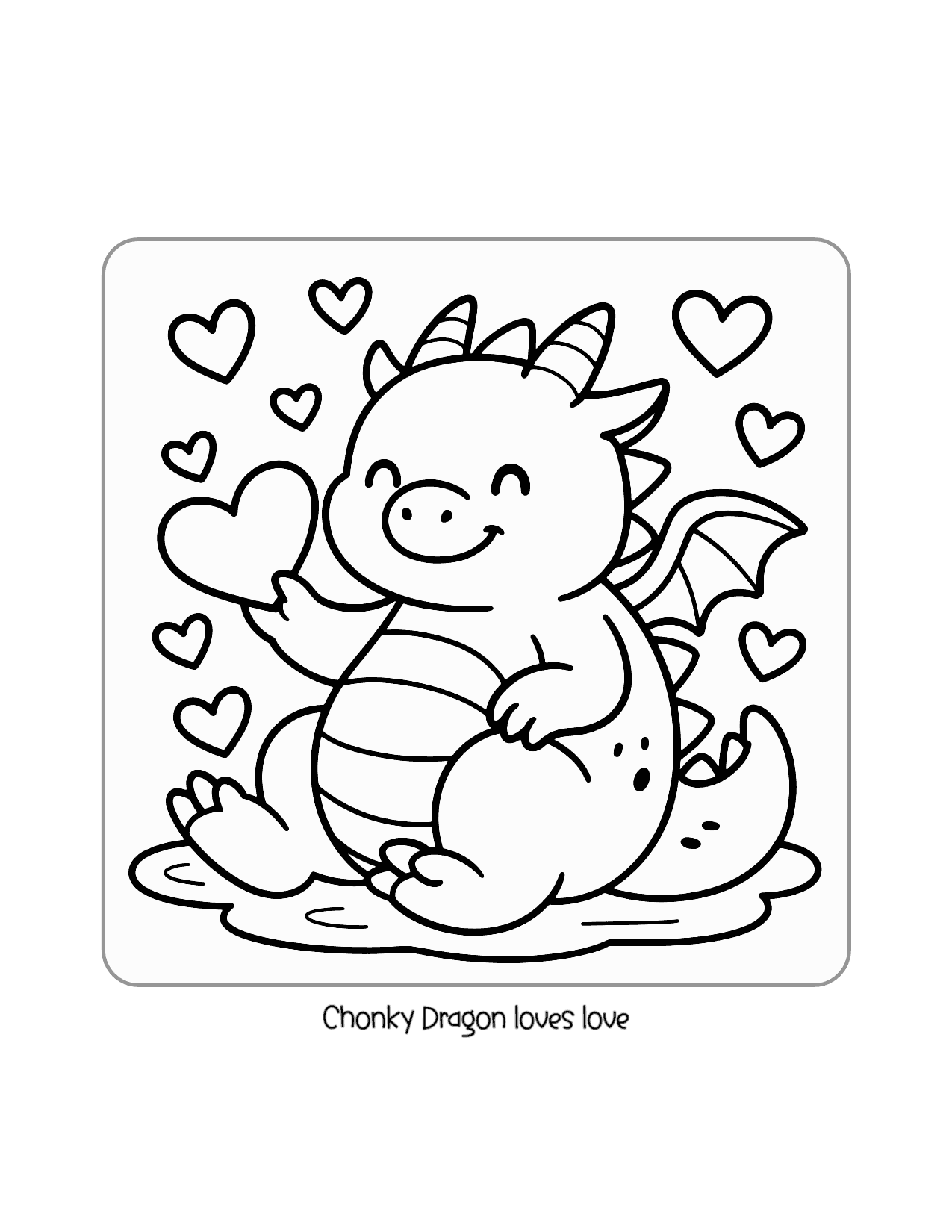14 Chonky Dragon Loves Love