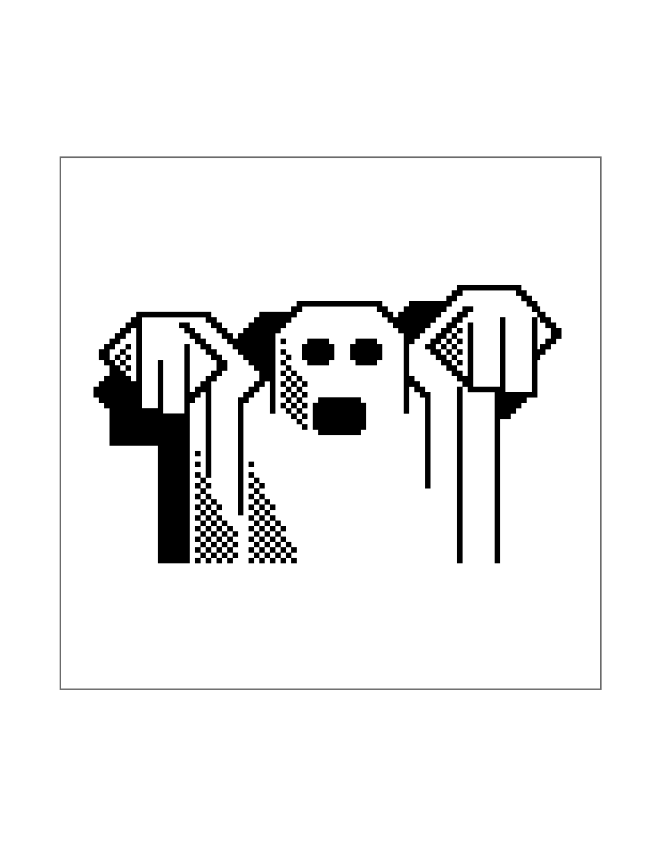 8 Bit Ghost Coloring Page
