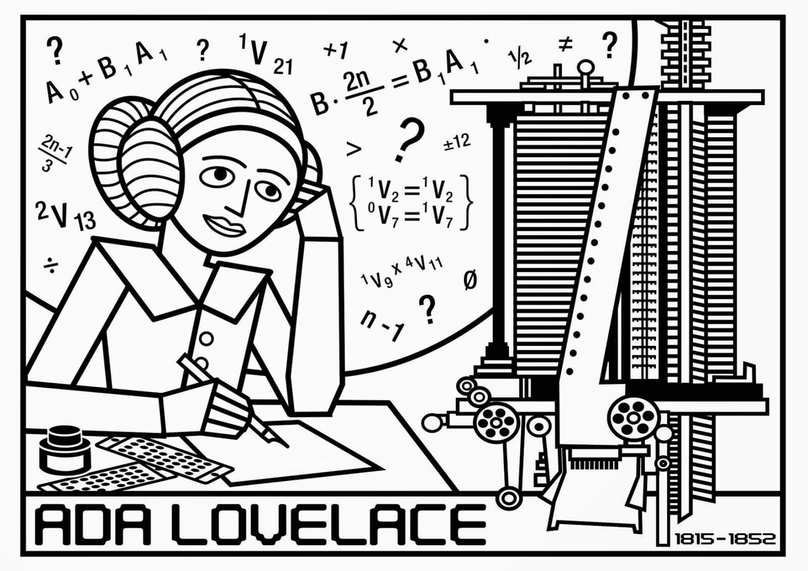 Ada Lovelace First Computer Programmer Printable