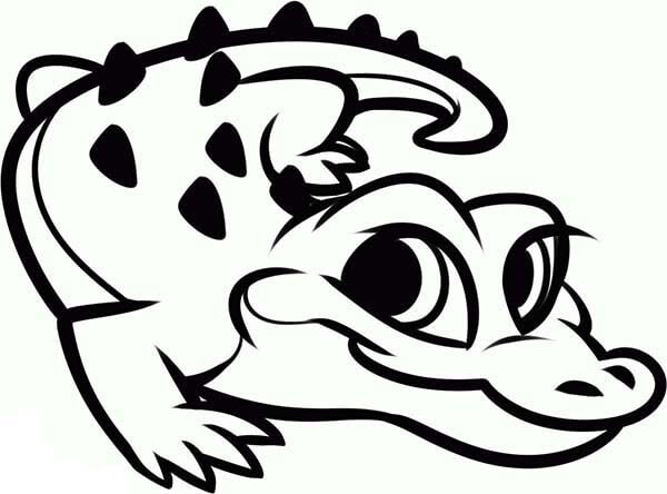 Adorable Alligator Coloring Pages