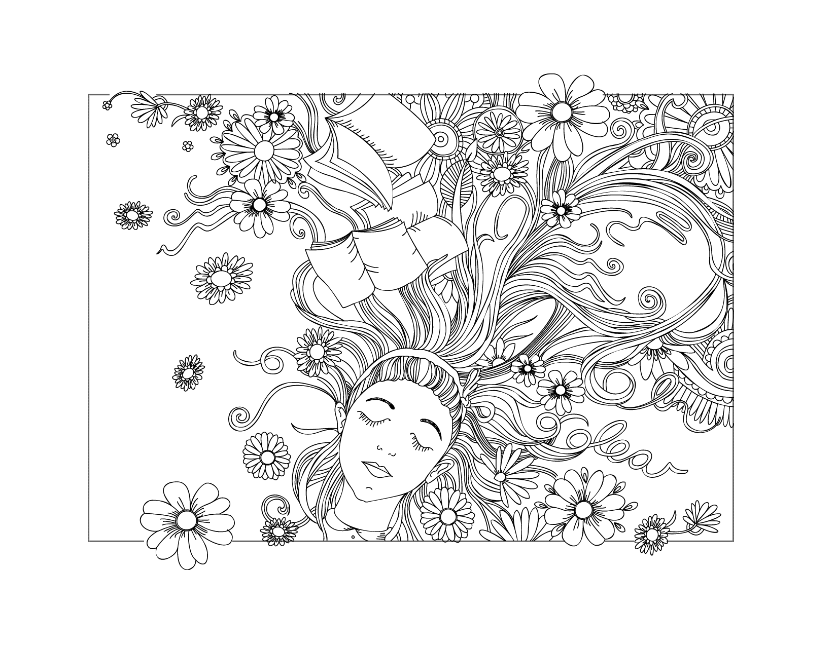 Alice In Wonderland Art Coloring Page