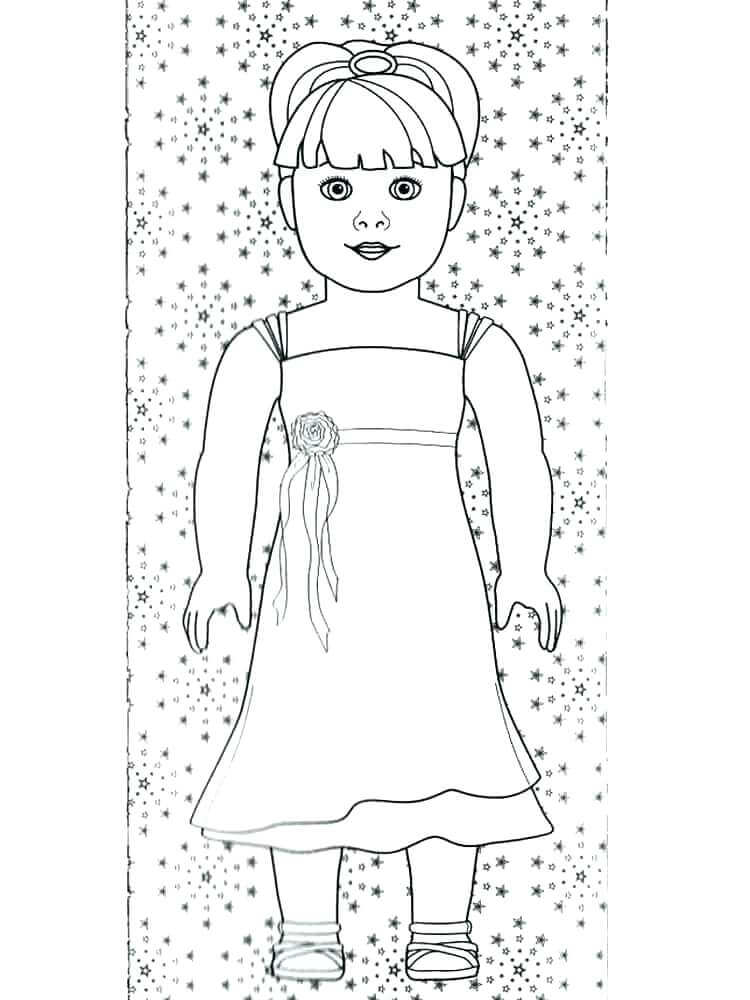 American Girl Doll Coloring Page Printables