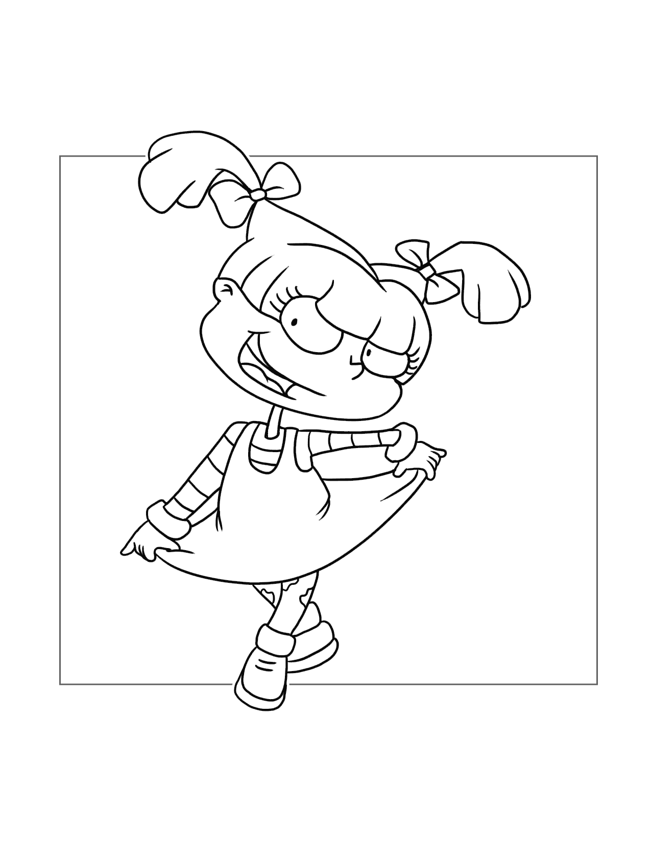 Angelica Pickles Rugrats Coloring Page