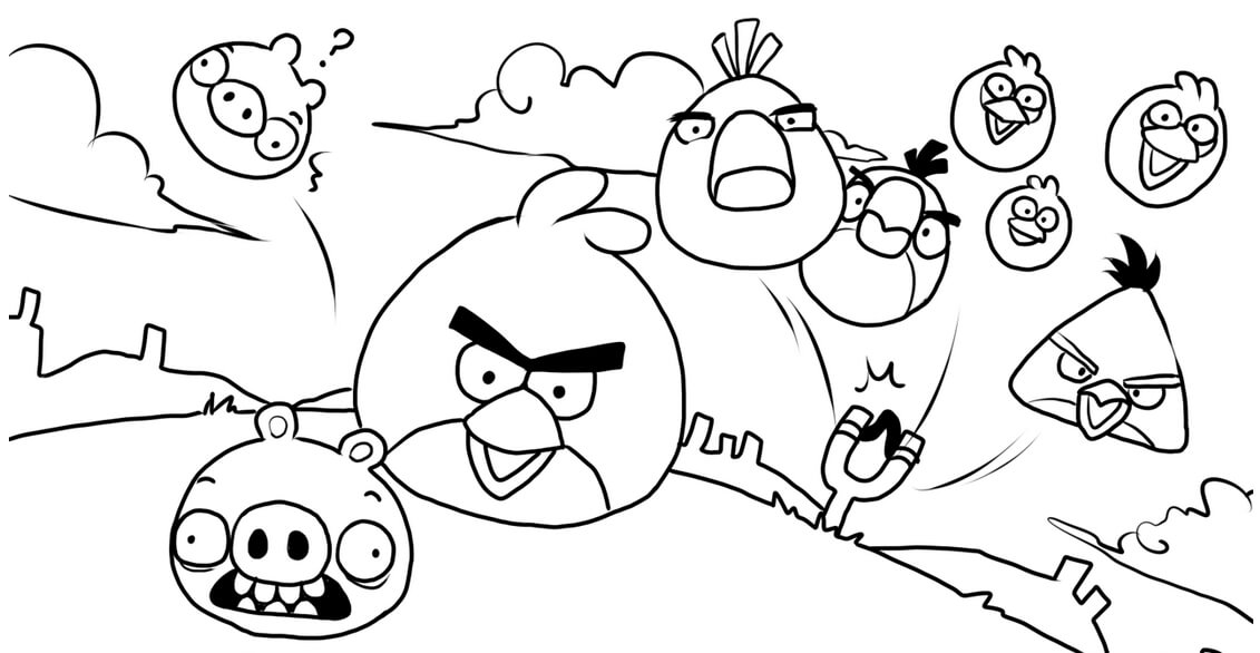 Angry Birds Coloring Page2