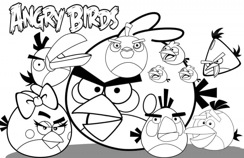 Angry Birds Coloring Pages Printable