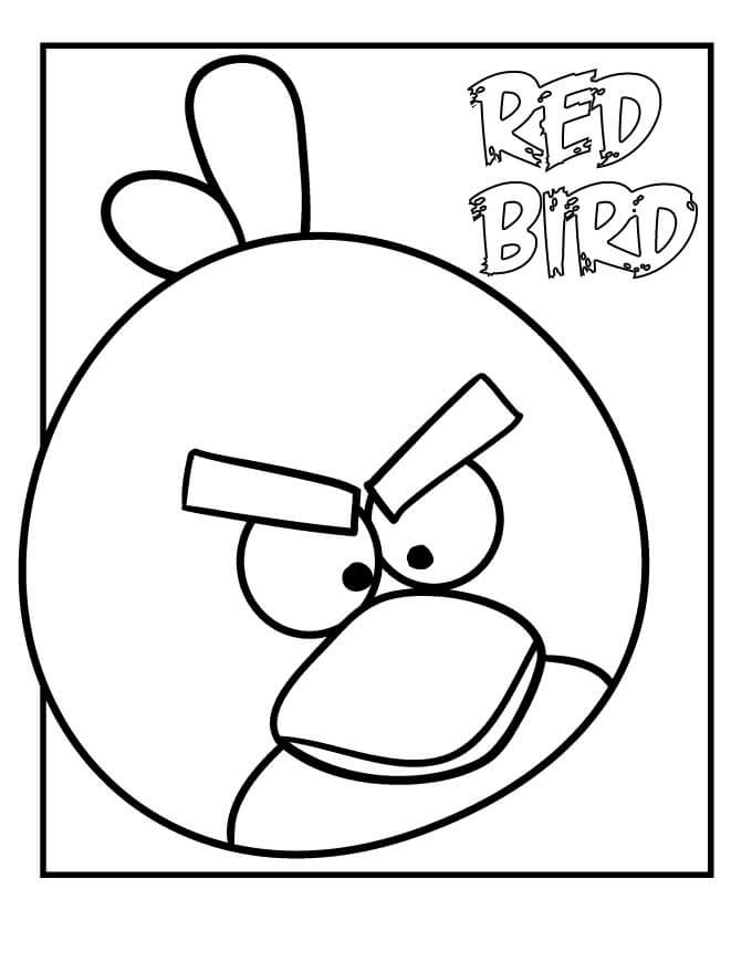 Angry Birds Coloring Pages Red