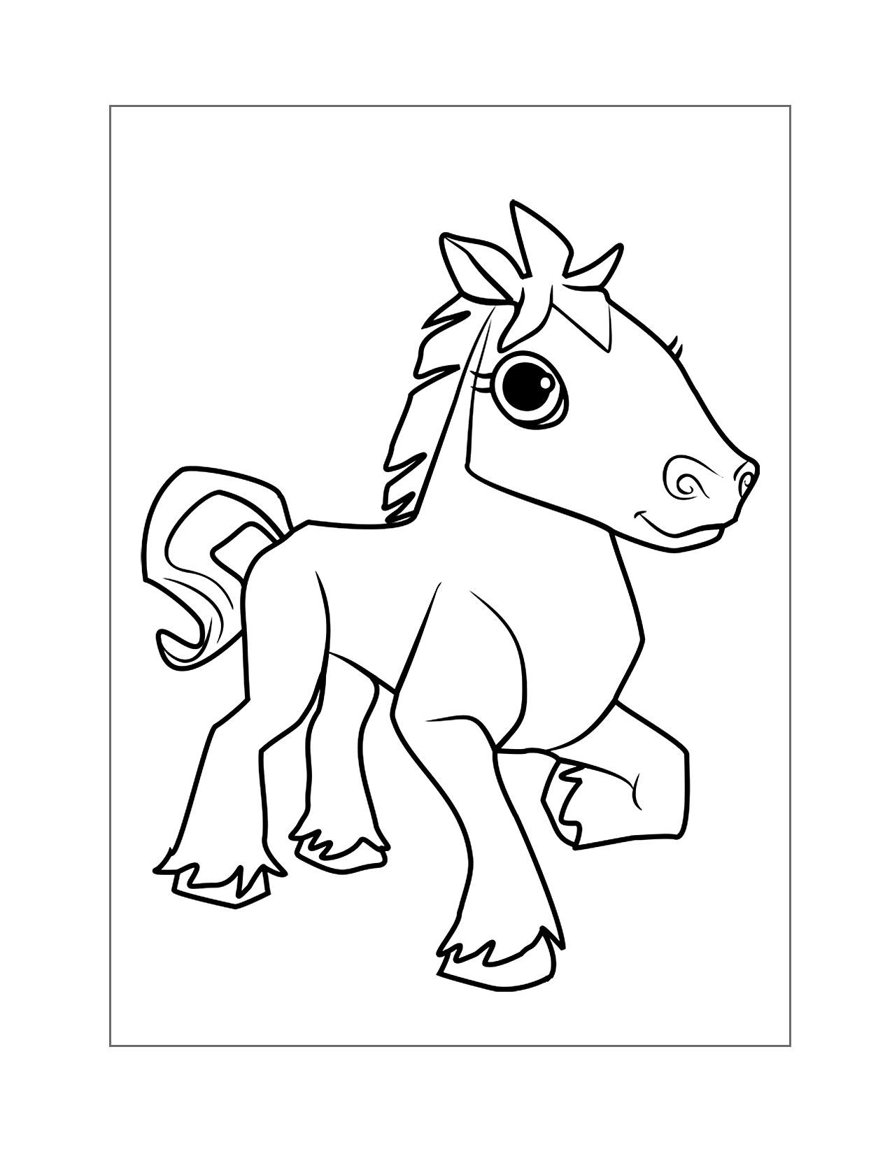 Animal Jam Horse Coloring Page