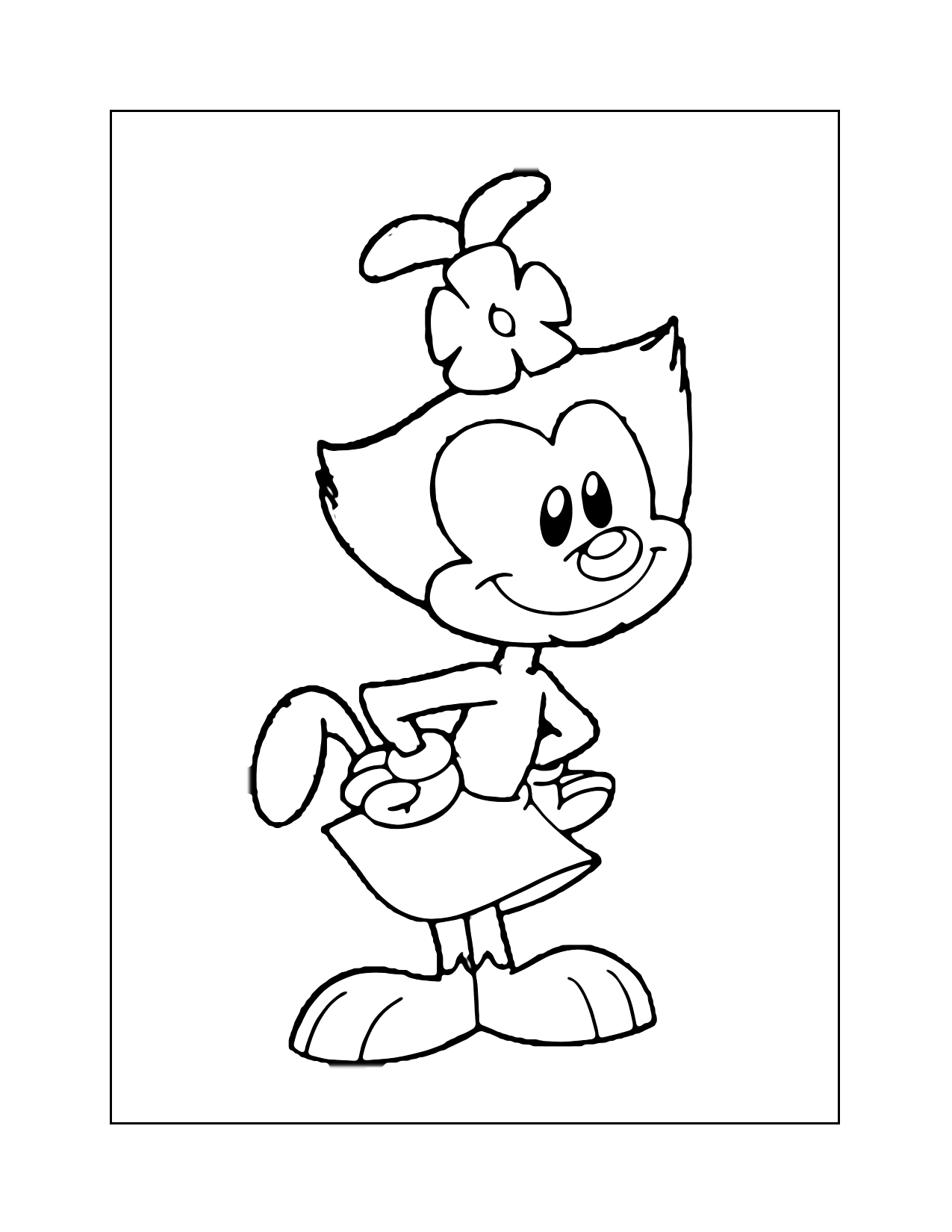 Animaniacs Dot Coloring Page