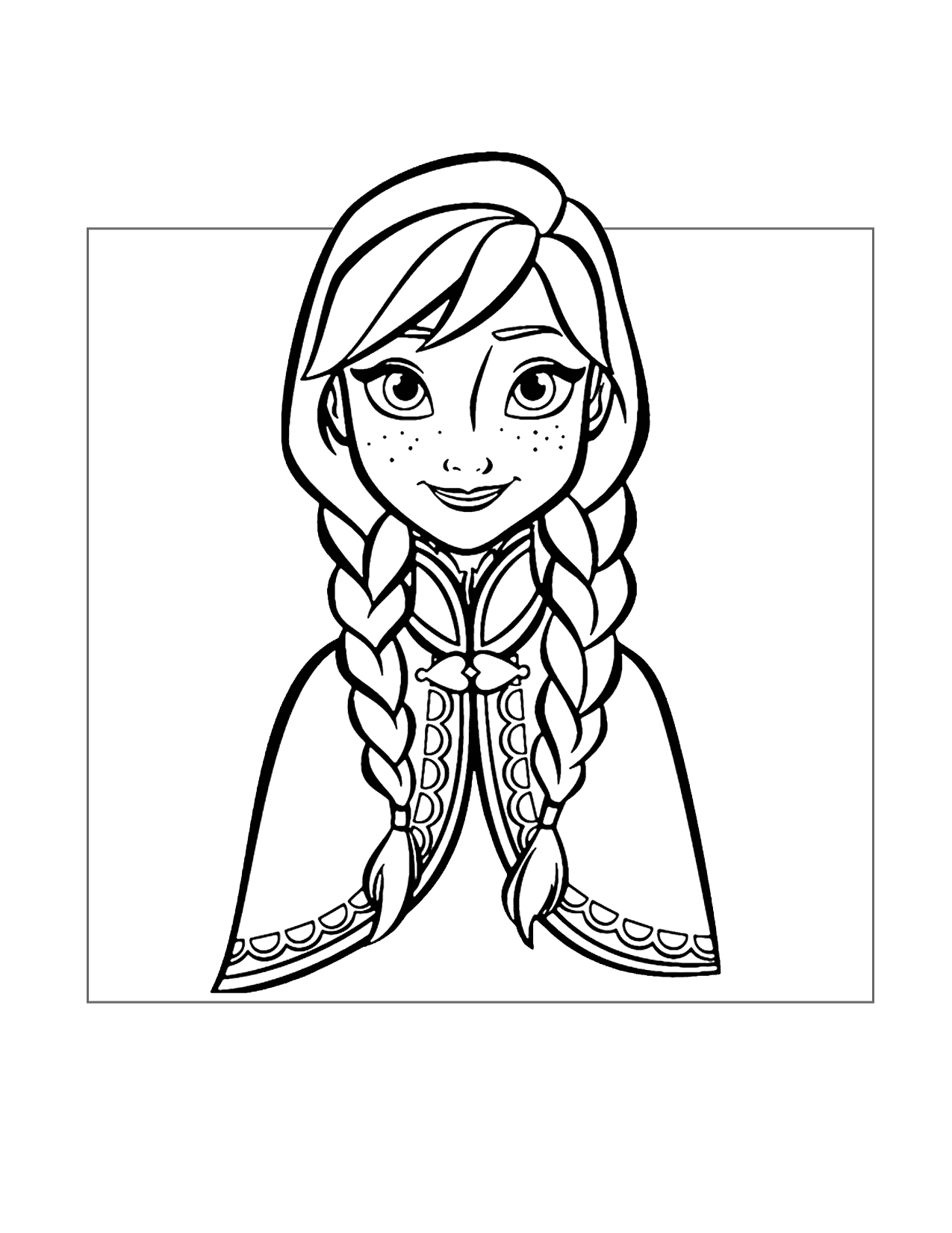 Anna Coloring Page