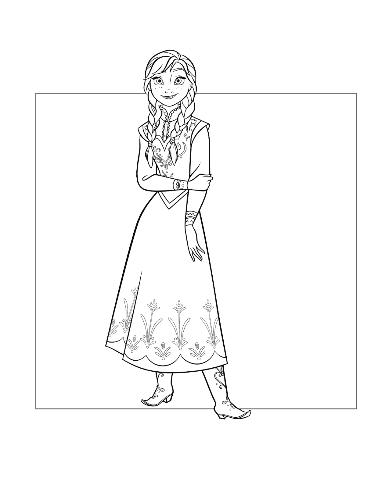Anna Printable Coloring Pages