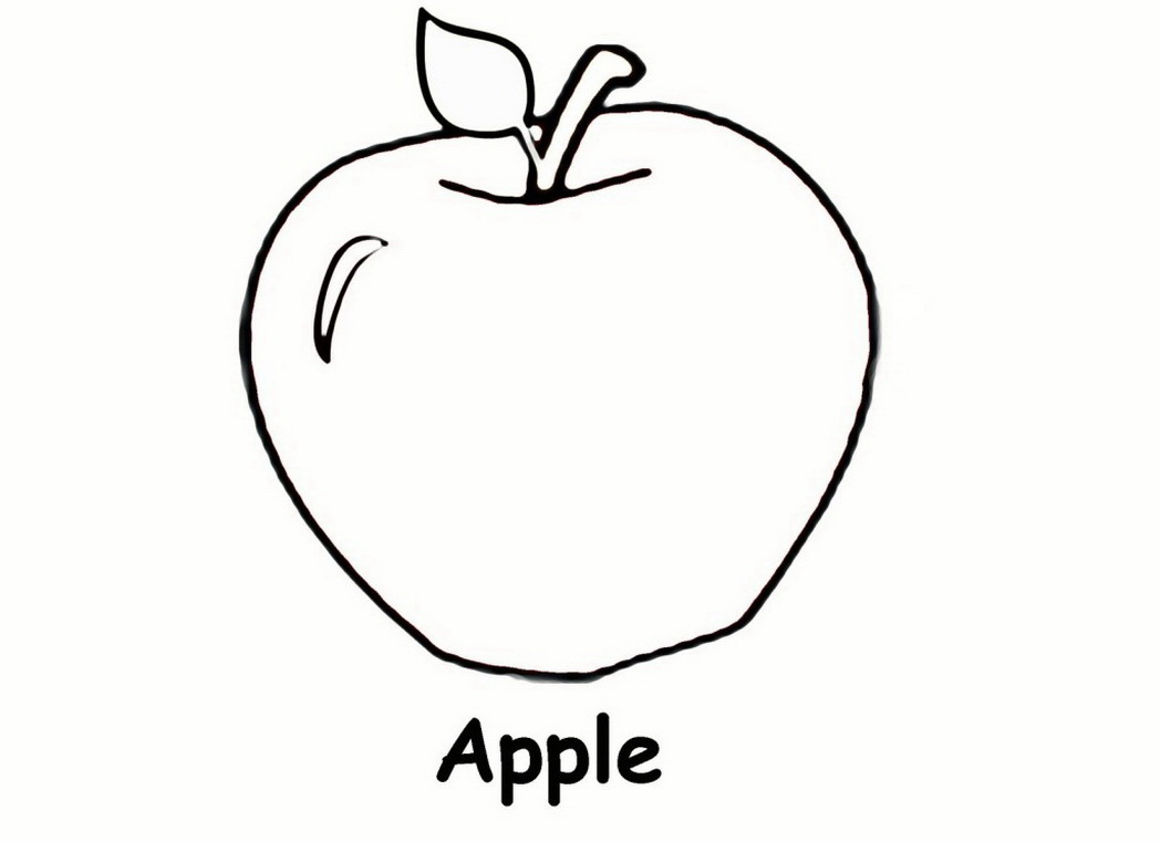 Apple Preschool Coloring Pages