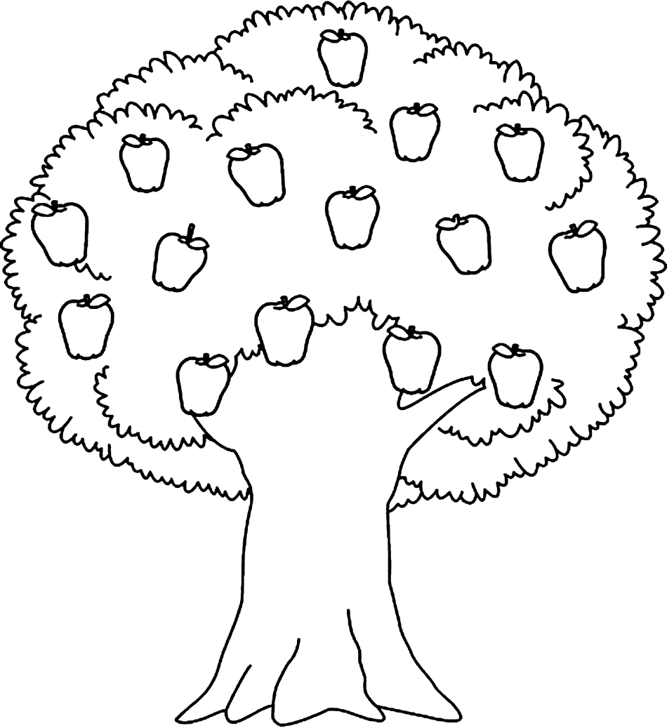 Apple Tree Coloring Page – coloring.rocks