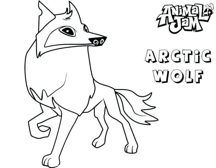 Arctic Wolf Animal Jam Coloring Pages
