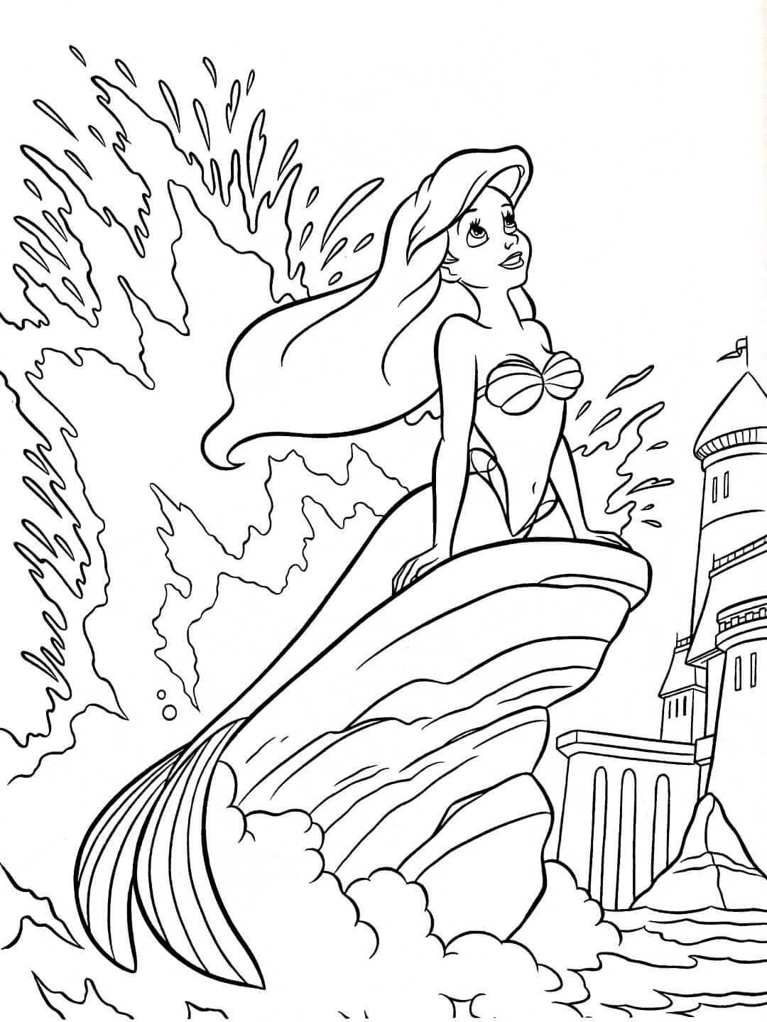 Ariel Disney Princess Coloring Pages2