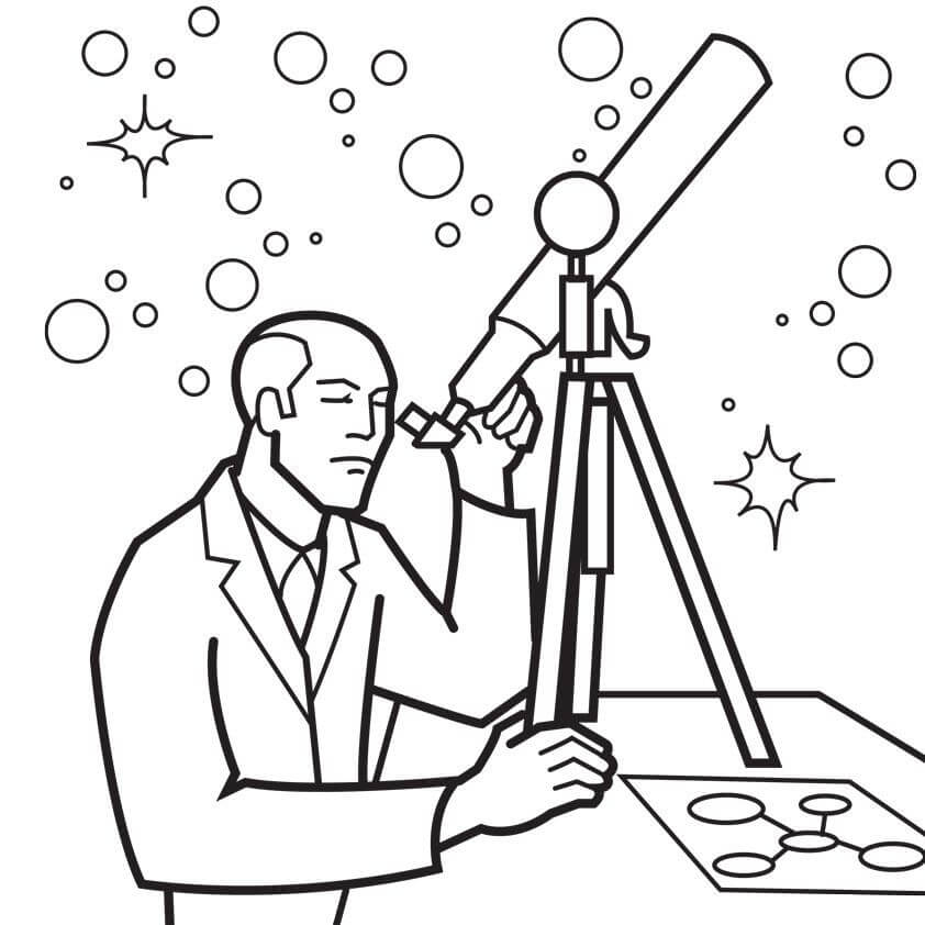 Astronomy Coloring Page