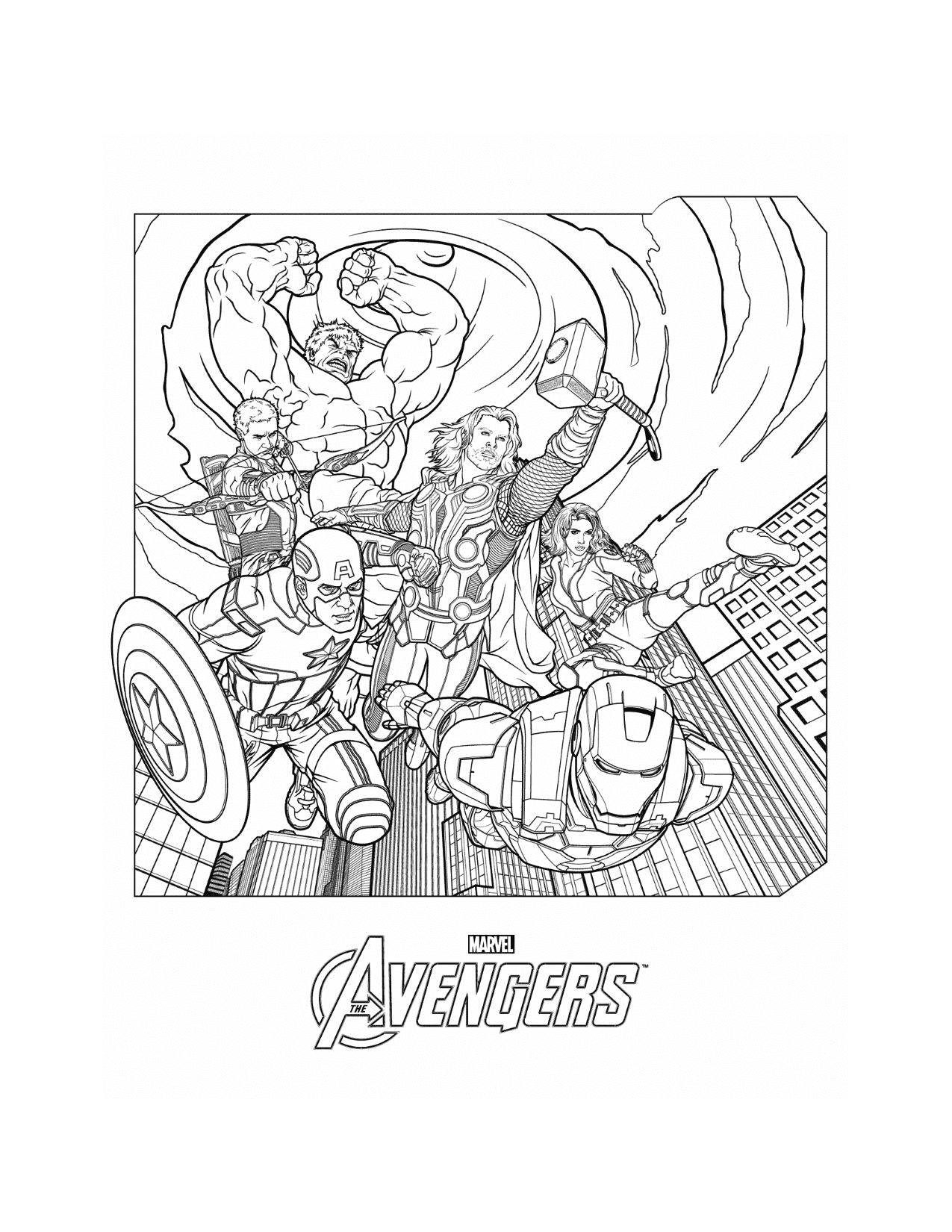 Avengers Coloring Pages For Boys