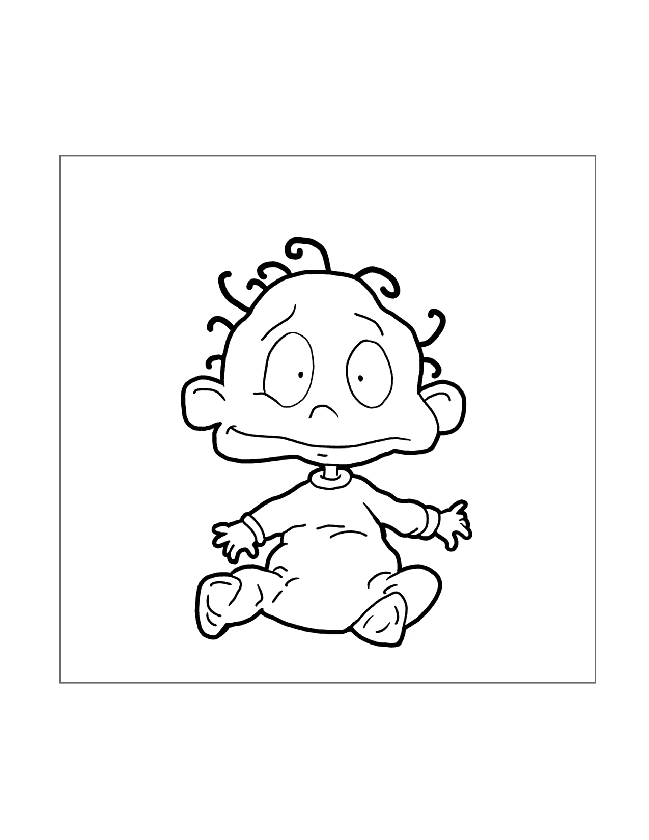 Baby Dil Rugrats Coloring Page