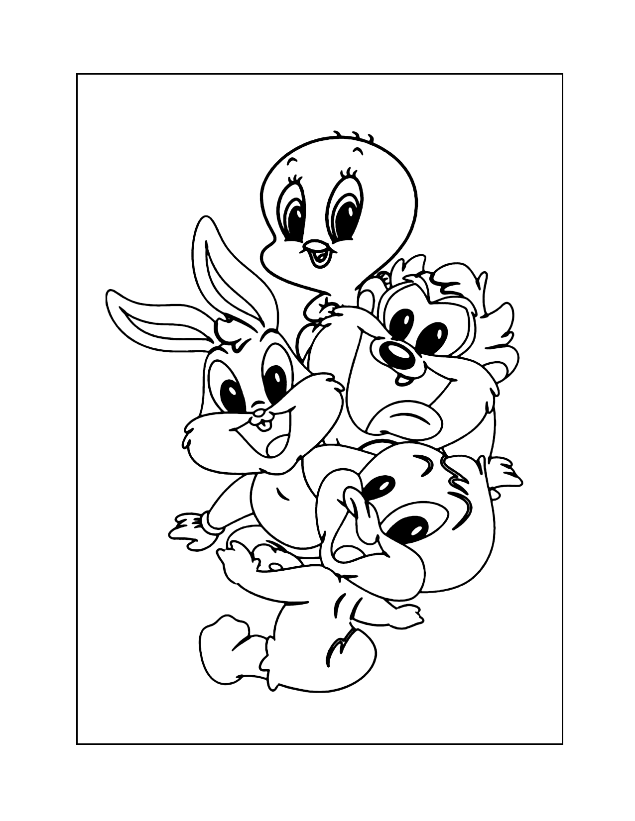 Baby Looney Tunes Characters Coloring Pages