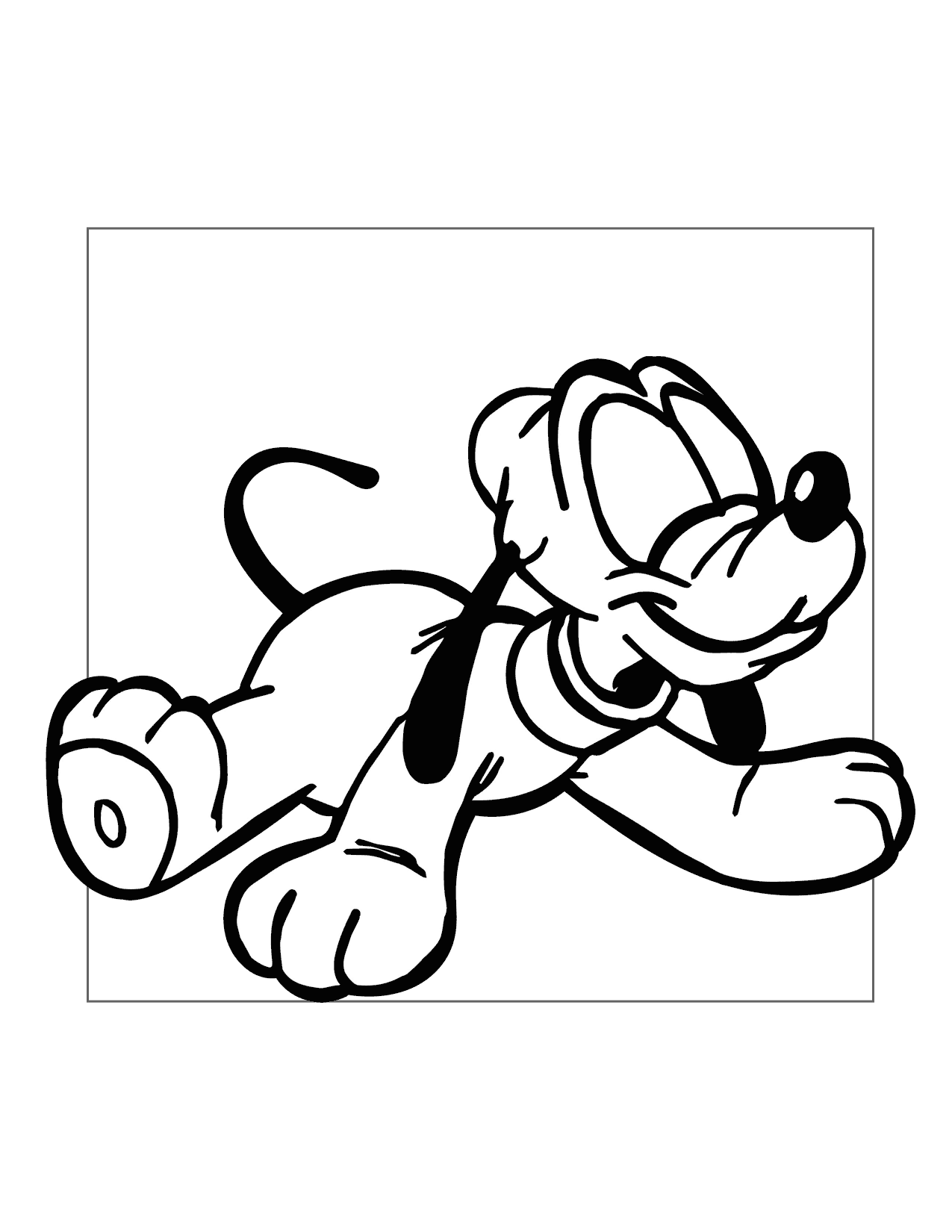 Baby Pluto Coloring Pages