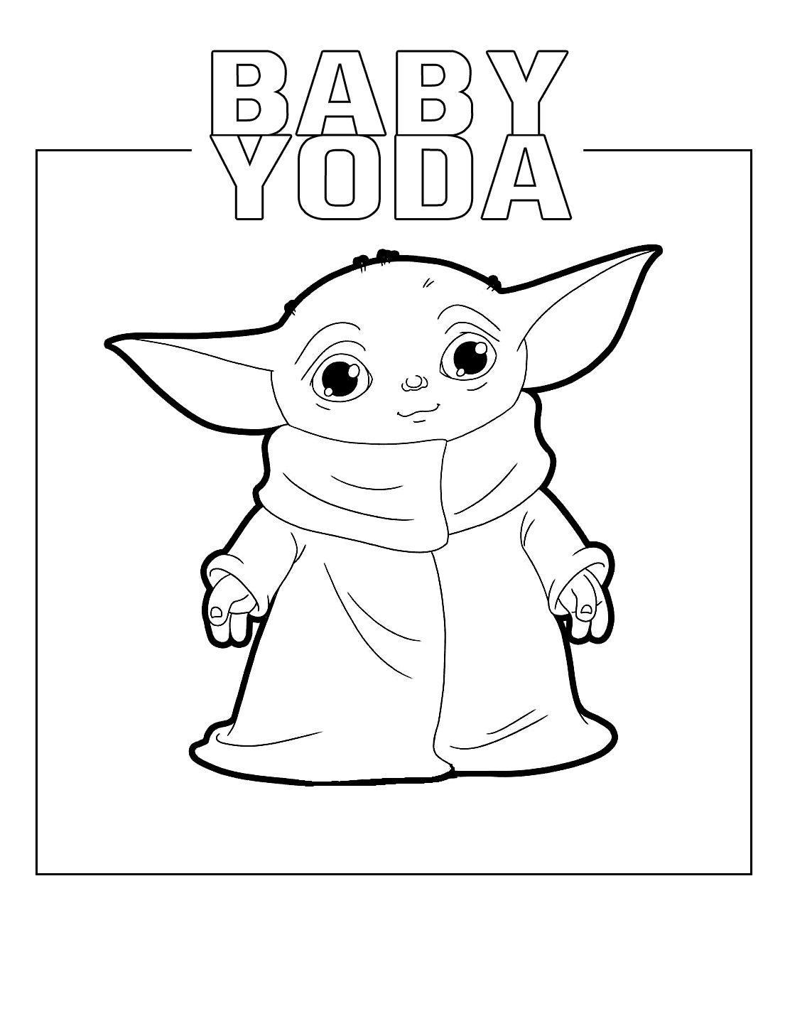 Baby Yoda Coloring Pages – coloring.rocks!