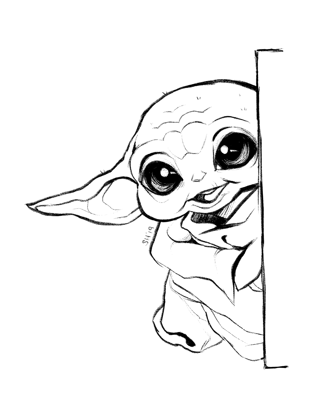 Baby Yoda Coloring Pages – Printable Coloring Pages. FREE