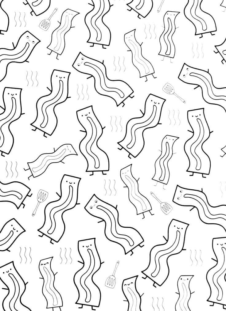 Bacon Coloring Page