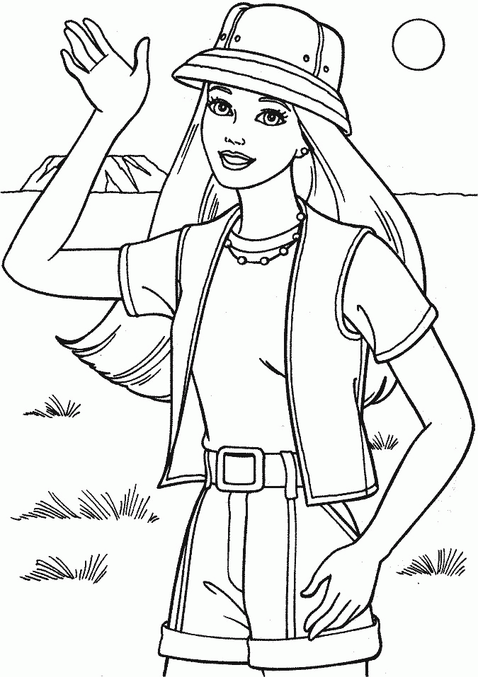 980 Top Coloring Pages Barbie Doll For Free