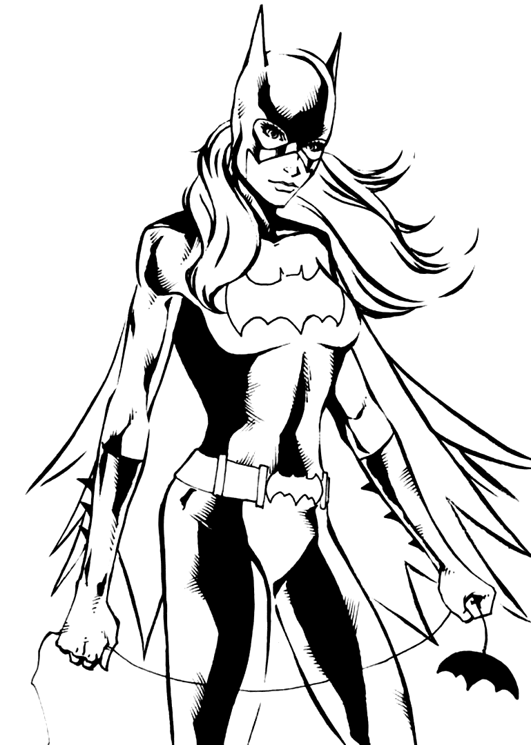 Batgirl Comic Coloring Pages