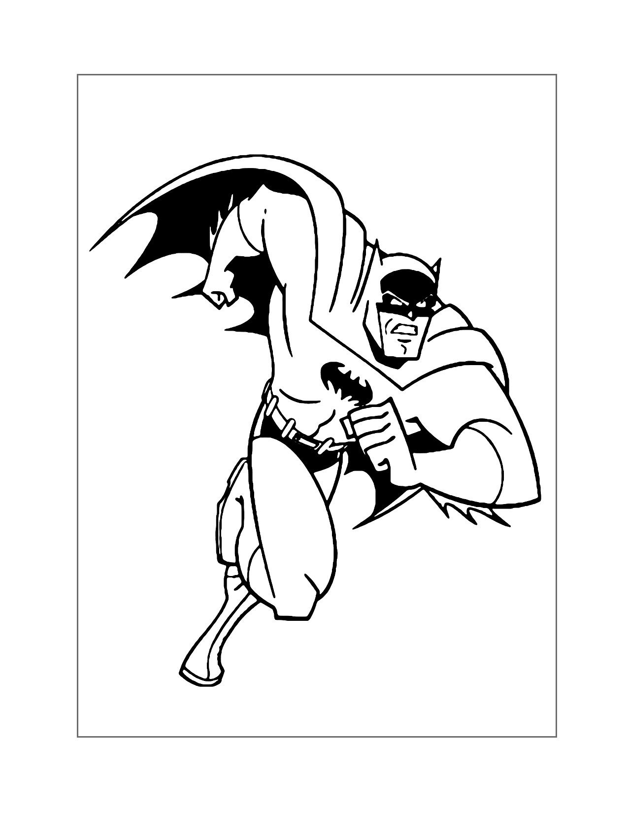 Batman Justice League Coloring Page