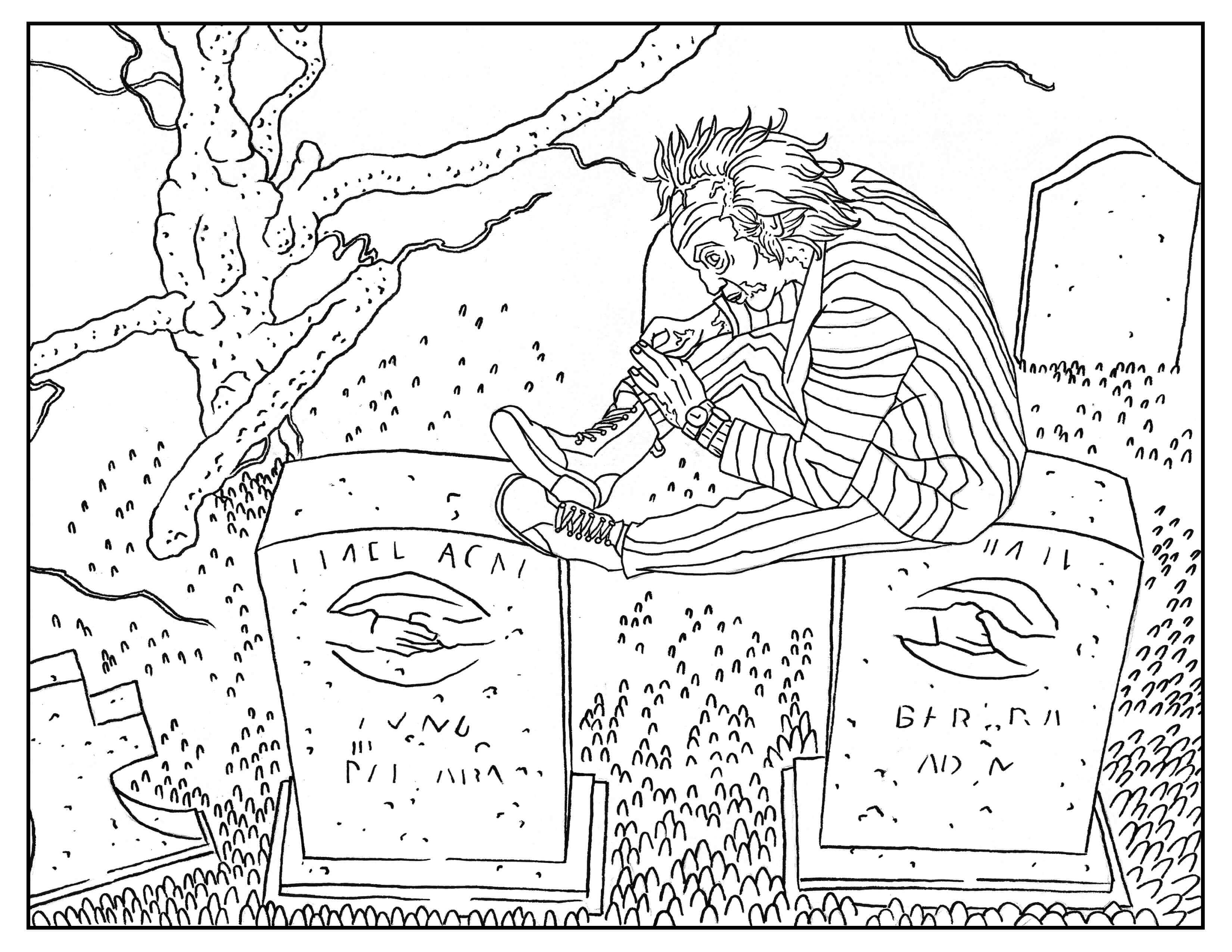 Beetlejuice Cool Coloring Pages