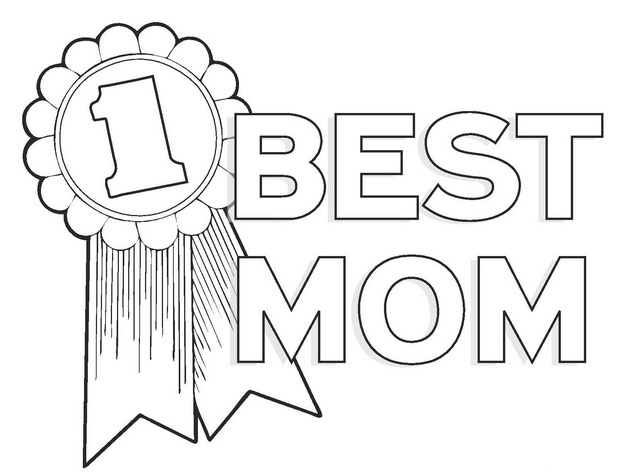 Best Mom Award - Mothers Day Coloring Pages