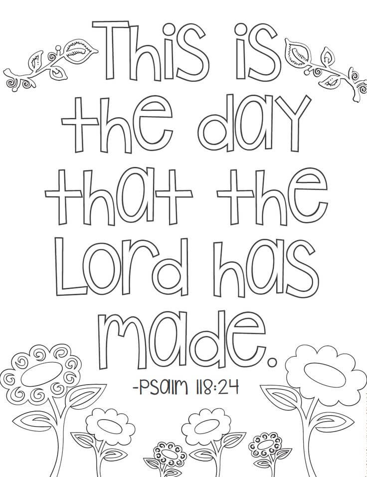 Bible Coloring Pages Psalm