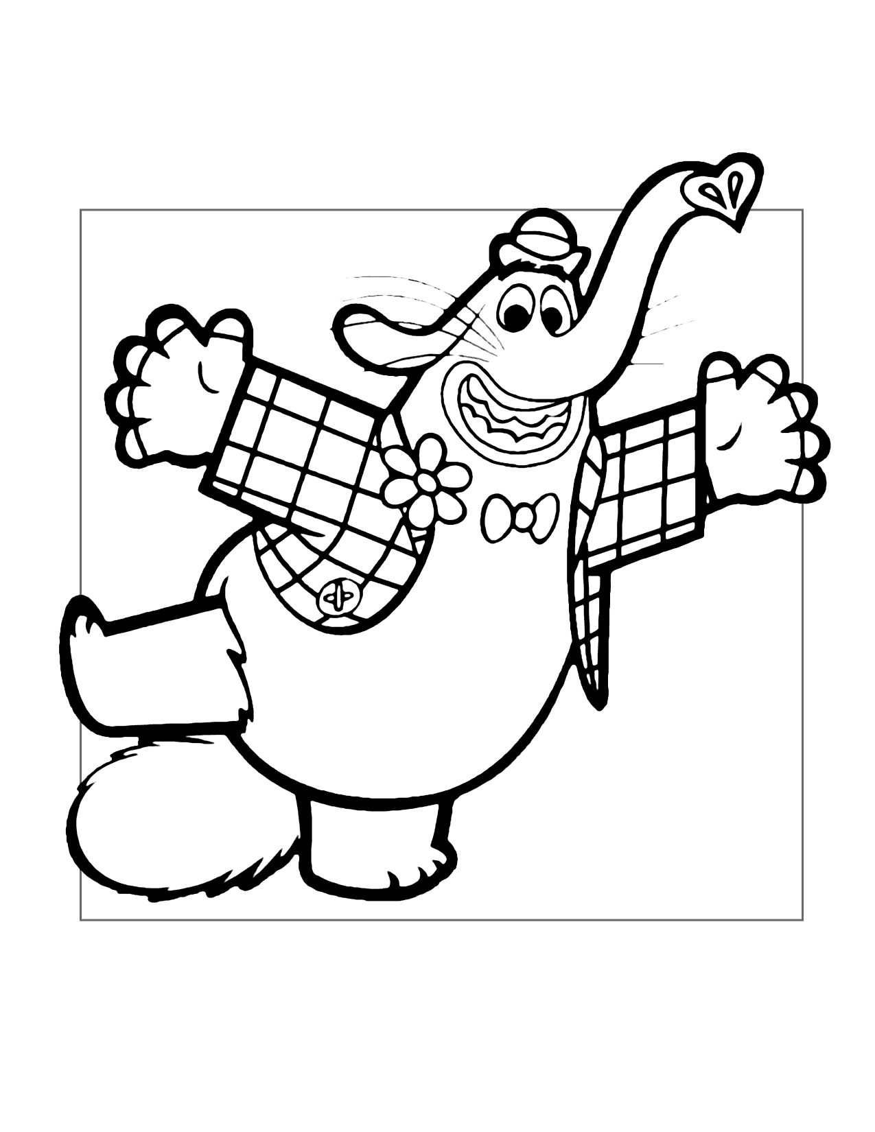 Bing Bong Inside Out Coloring Page