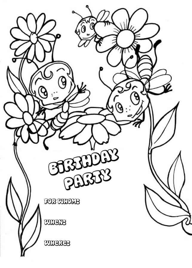 Birthday Party Printable Invitation