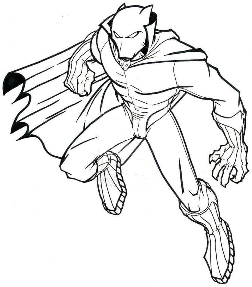 Black Panther Avengers Coloring Pages