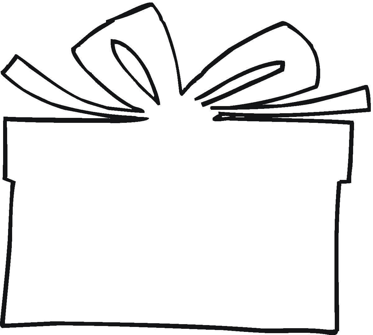 Blank Present Design Your Own Coloring Page