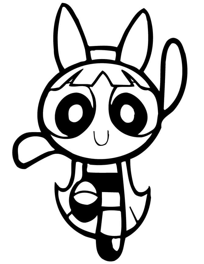 Blossom Powerpuff Girls Coloring Pages