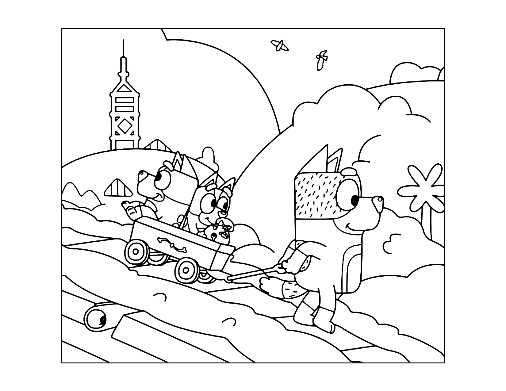 Bluey Coloring Page