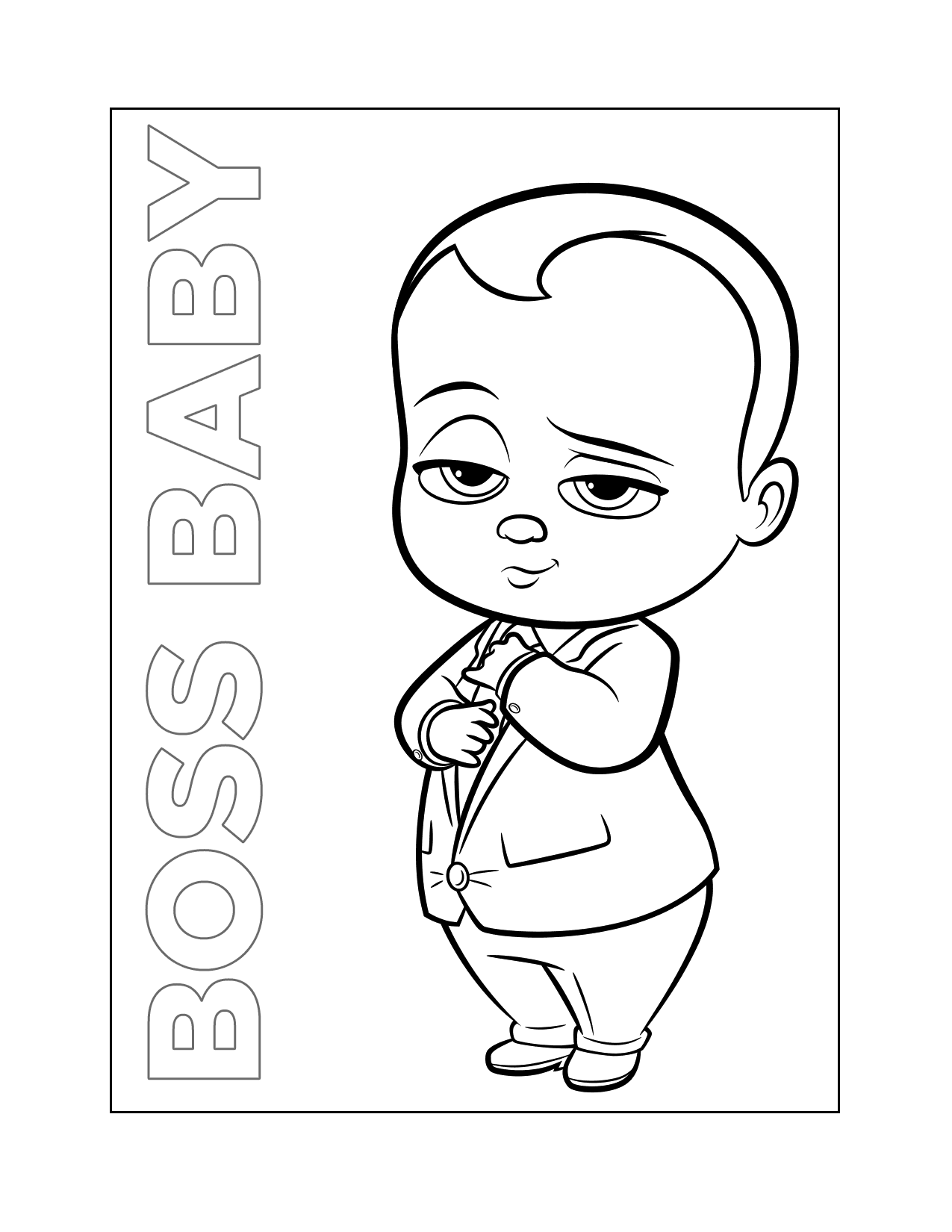 Boss Baby Coloring Pages