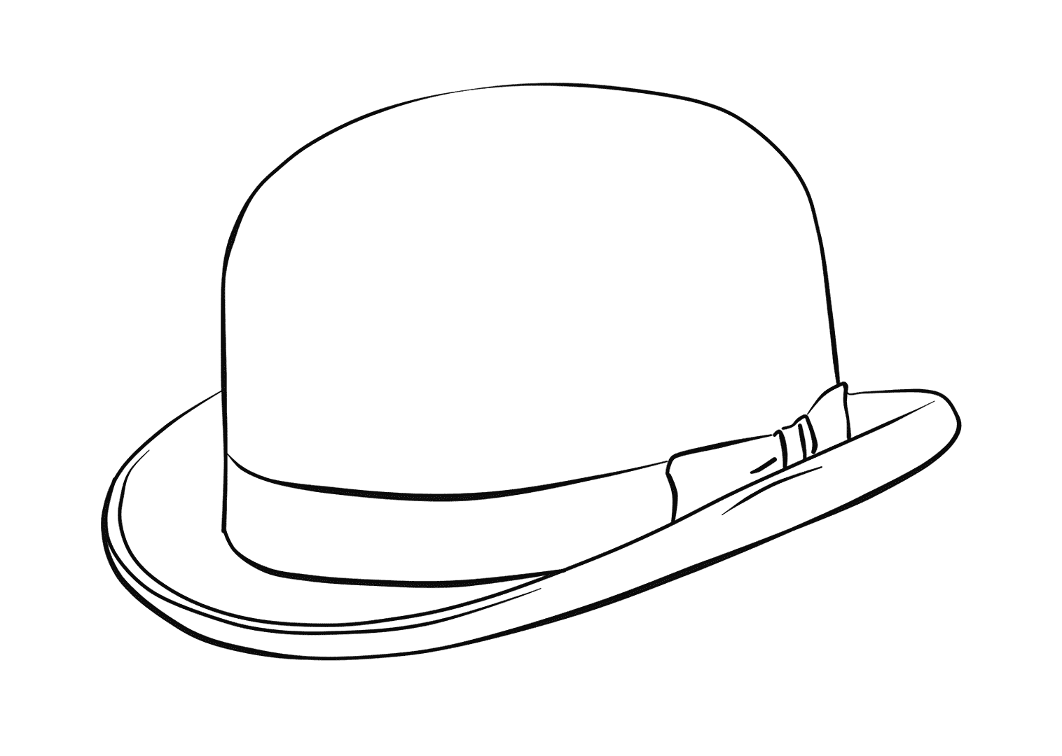 Bowler Hat Coloring Pages