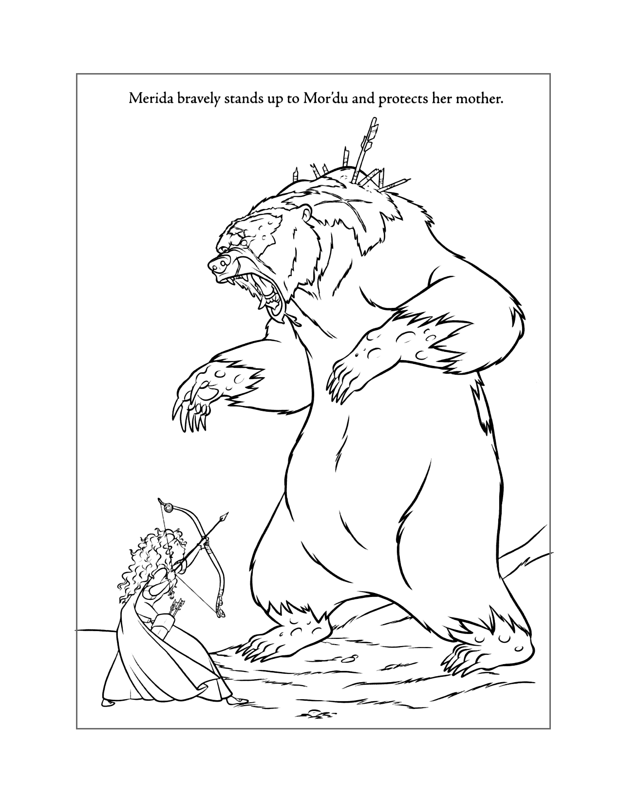 Brave Coloring Book Page